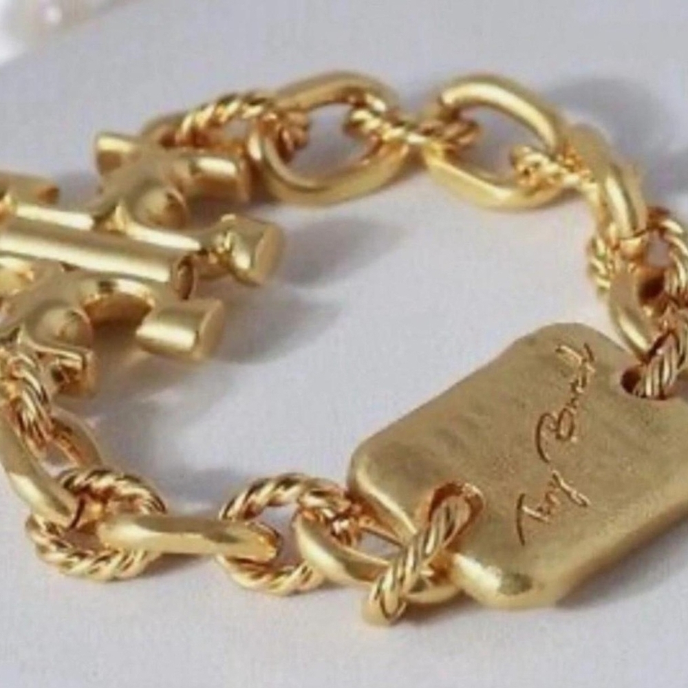 Tory Burch Gold Chain Bracelet